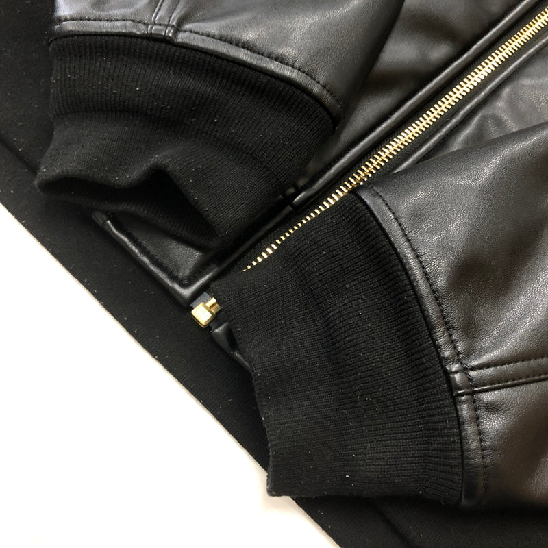 【中古品】【メンズ】 Y32 BY SWEET YEARS エスワイサーティトゥ バイ スウィートイヤーズ FAKE LEATHER ZIP HOODIE 15524 フェイク レザー ジップ フーディ アウター 141-260925-sa-04-teih サイズ：M カラー：ブラック 万代Net店