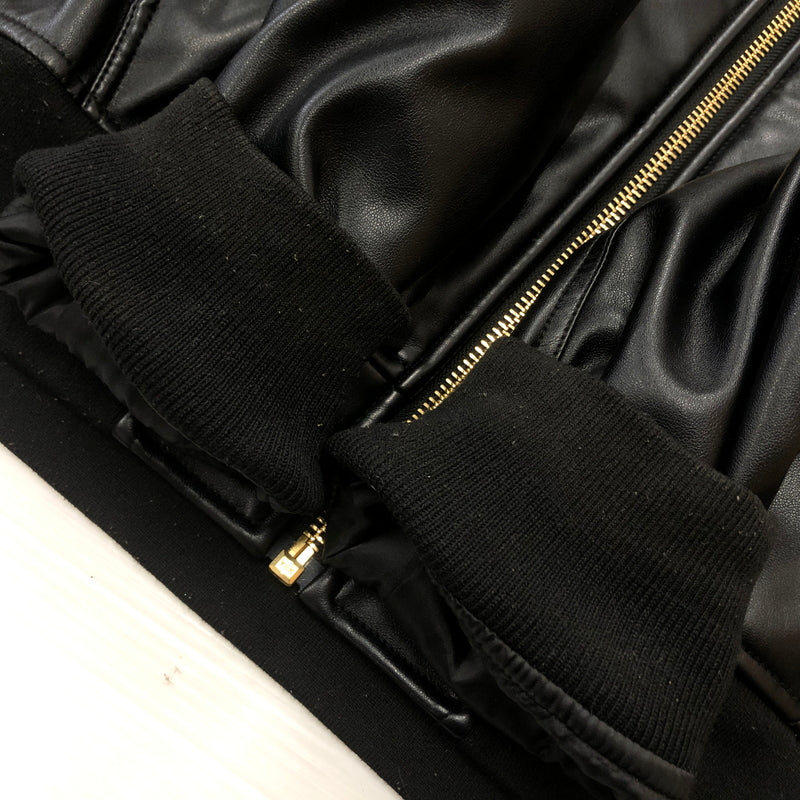 【中古品】【メンズ】 Y32 BY SWEET YEARS エスワイサーティトゥ バイ スウィートイヤーズ FAKE LEATHER ZIP HOODIE 15524 フェイク レザー ジップ フーディ アウター 141-260925-sa-04-teih サイズ：M カラー：ブラック 万代Net店
