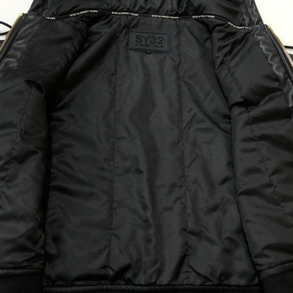 【中古品】【メンズ】 Y32 BY SWEET YEARS エスワイサーティトゥ バイ スウィートイヤーズ FAKE LEATHER ZIP HOODIE 15524 フェイク レザー ジップ フーディ アウター 141-260925-sa-04-teih サイズ：M カラー：ブラック 万代Net店