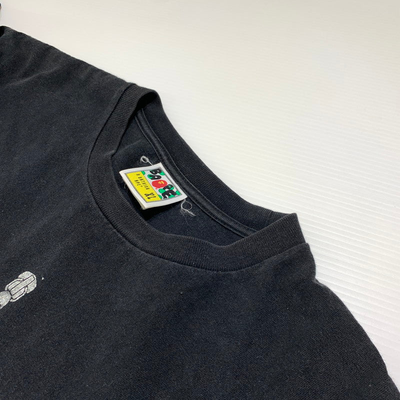 【中古品】【メンズ】 A BATHING APE アベイシングエイプ SHARK LOGO S/S TEE 001TEJ801013M シャーク ロゴ ショートスリーブ Tシャツ 半袖 トップス 142-260927-ko-02-teih サイズ：XL カラー：ブラック 万代Net店