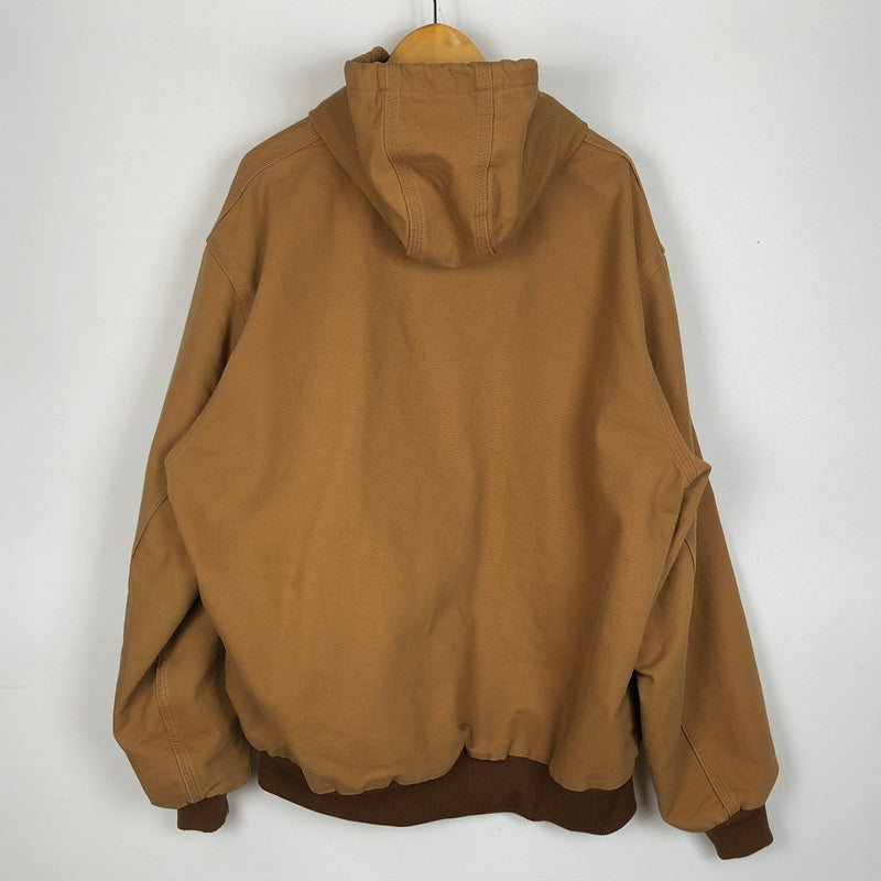 【中古品】【メンズ】 CARHARTT カーハート DUCK ACTIVE JACKET J131-BRN ダンク アクティブ ジャケット アウター 145-260925-sa-13-teih サイズ：XL カラー：ブラウン 万代Net店
