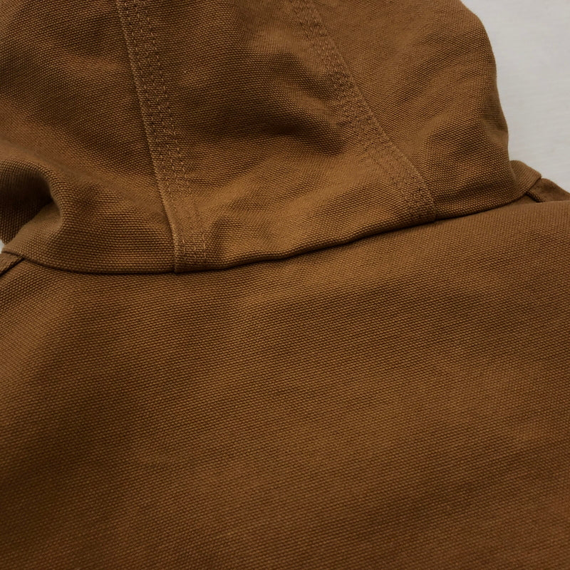 【中古品】【メンズ】 CARHARTT カーハート DUCK ACTIVE JACKET J131-BRN ダンク アクティブ ジャケット アウター 145-260925-sa-13-teih サイズ：XL カラー：ブラウン 万代Net店
