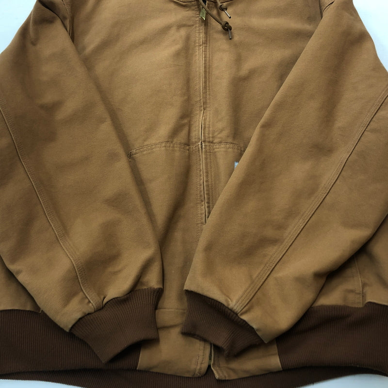 【中古品】【メンズ】 CARHARTT カーハート DUCK ACTIVE JACKET J131-BRN ダンク アクティブ ジャケット アウター 145-260925-sa-13-teih サイズ：XL カラー：ブラウン 万代Net店