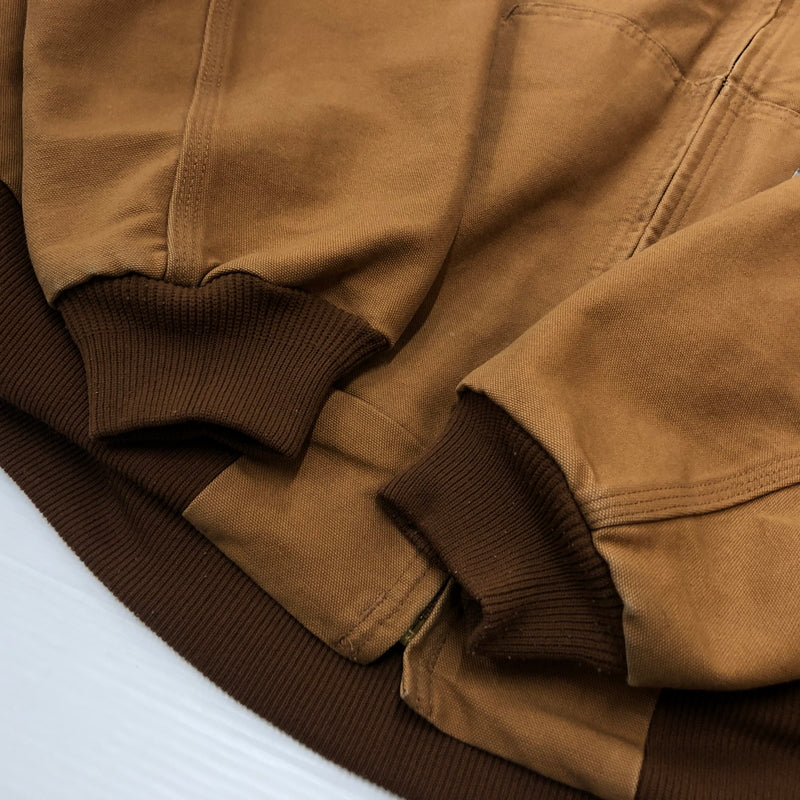 【中古品】【メンズ】 CARHARTT カーハート DUCK ACTIVE JACKET J131-BRN ダンク アクティブ ジャケット アウター 145-260925-sa-13-teih サイズ：XL カラー：ブラウン 万代Net店