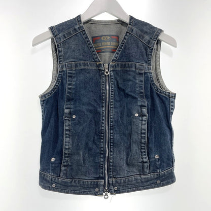【中古品】【レディース】 DIESEL ディーゼル REHAB DE-PROOF-RE DENIM VEST A16863 09J06 リハブ デニム ベスト トップス 170-260925-yo-11-teih サイズ：S カラー：インディゴ 万代Net店