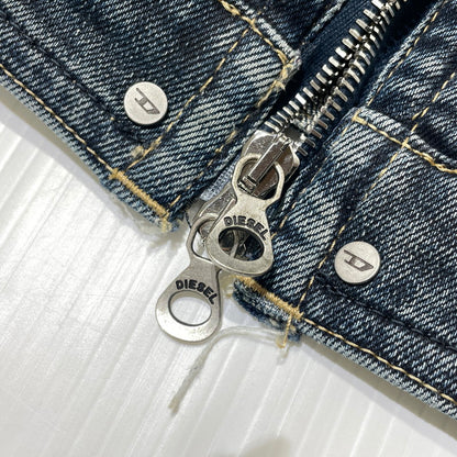 【中古品】【レディース】 DIESEL ディーゼル REHAB DE-PROOF-RE DENIM VEST A16863 09J06 リハブ デニム ベスト トップス 170-260925-yo-11-teih サイズ：S カラー：インディゴ 万代Net店