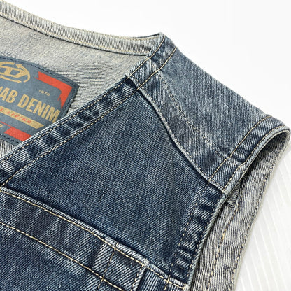 【中古品】【レディース】 DIESEL ディーゼル REHAB DE-PROOF-RE DENIM VEST A16863 09J06 リハブ デニム ベスト トップス 170-260925-yo-11-teih サイズ：S カラー：インディゴ 万代Net店