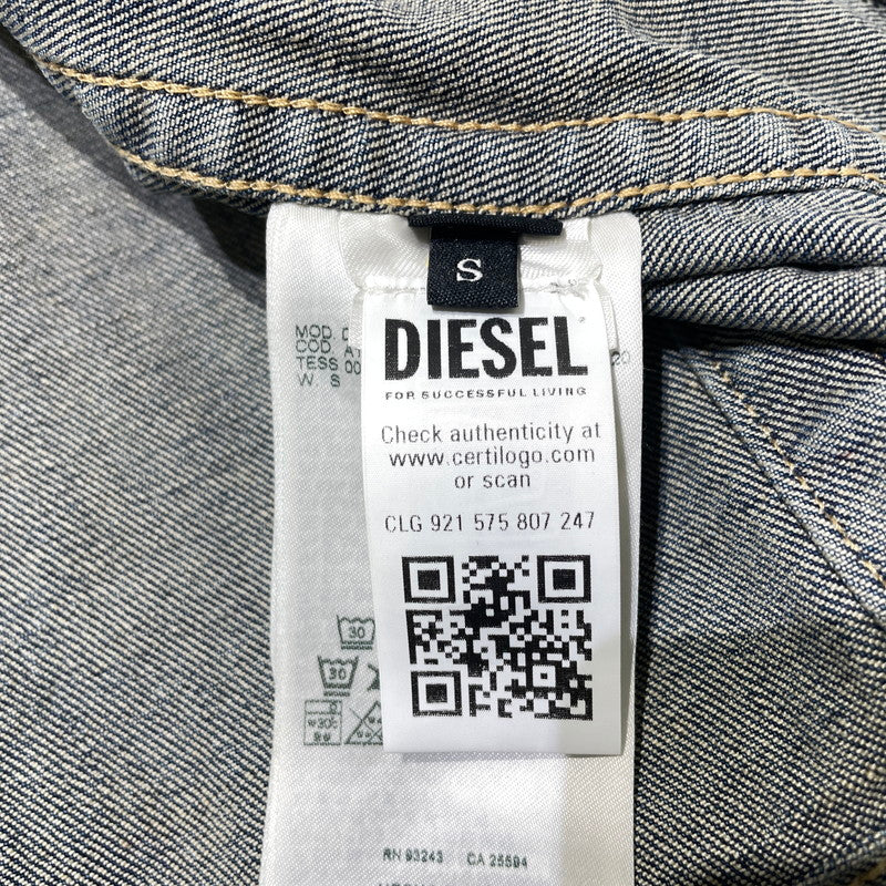 【中古品】【レディース】 DIESEL ディーゼル REHAB DE-PROOF-RE DENIM VEST A16863 09J06 リハブ デニム ベスト トップス 170-260925-yo-11-teih サイズ：S カラー：インディゴ 万代Net店