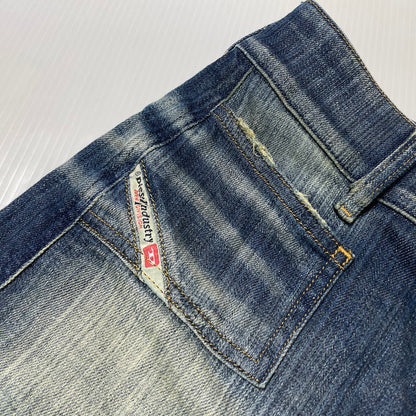 【中古品】【レディース】 DIESEL ディーゼル DE-HUSH-MINI DENIM SKIRTS A13730 09J46 ハッシュ ミニ デニムスカート ボトムス 171-260925-yo-12-teih サイズ：W25 カラー：インディゴ 万代Net店