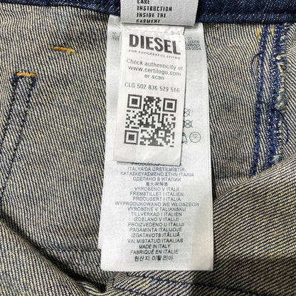 【中古品】【レディース】 DIESEL ディーゼル DE-HUSH-MINI DENIM SKIRTS A13730 09J46 ハッシュ ミニ デニムスカート ボトムス 171-260925-yo-12-teih サイズ：W25 カラー：インディゴ 万代Net店