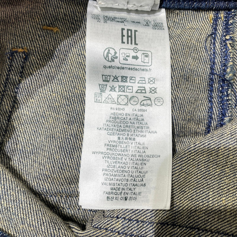 【中古品】【レディース】 DIESEL ディーゼル DE-HUSH-MINI DENIM SKIRTS A13730 09J46 ハッシュ ミニ デニムスカート ボトムス 171-260925-yo-12-teih サイズ：W25 カラー：インディゴ 万代Net店