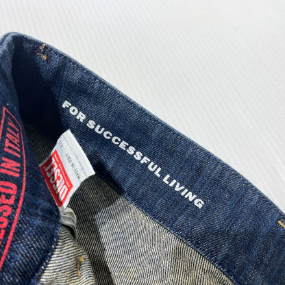 【中古品】【レディース】 DIESEL ディーゼル DE-HUSH-MINI DENIM SKIRTS A13730 09J46 ハッシュ ミニ デニムスカート ボトムス 171-260925-yo-12-teih サイズ：W25 カラー：インディゴ 万代Net店