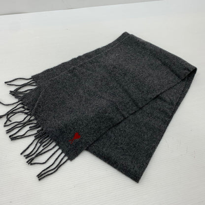 【中古品】【メンズ】 Ami Paris アミパリス WOOL MUFFLER BFUSF405.334 ウールマフラー アクセサリー スカーフ 187-260926-ko-08-teih カラー：ブラック系/グレー系 万代Net店