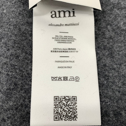 【中古品】【メンズ】 Ami Paris アミパリス WOOL MUFFLER BFUSF405.334 ウールマフラー アクセサリー スカーフ 187-260926-ko-08-teih カラー：ブラック系/グレー系 万代Net店
