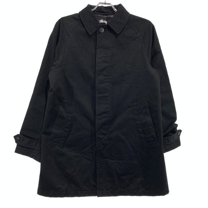 【中古品】【メンズ】 STUSSY ステューシー BALMACAAN COAT ステンカラーコート アウター ジャケット 142-260927-ko-10-teih サイズ：M カラー：ブラック 万代Net店