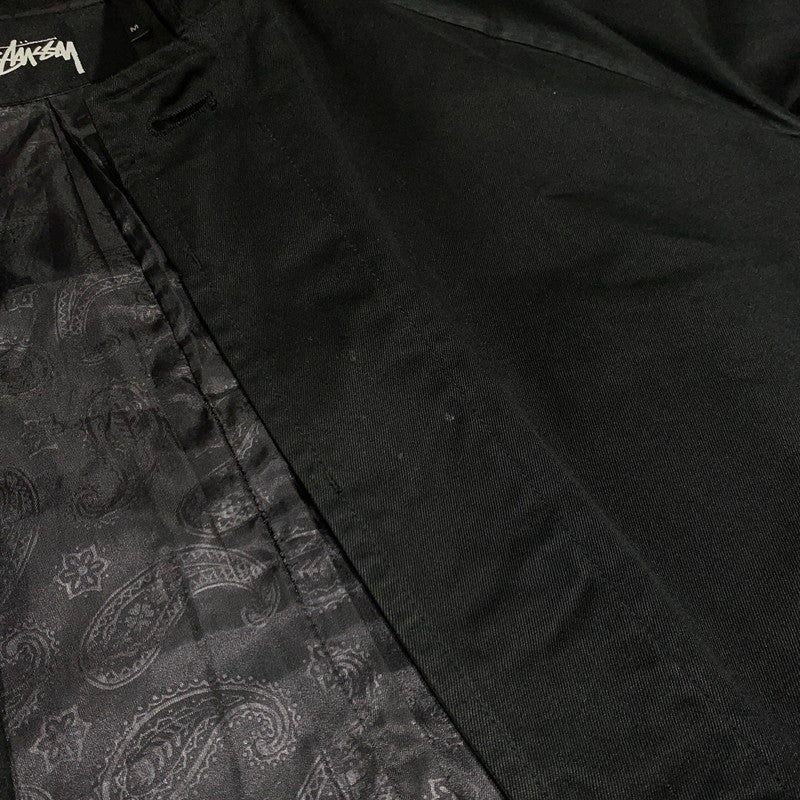 【中古品】【メンズ】 STUSSY ステューシー BALMACAAN COAT ステンカラーコート アウター ジャケット 142-260927-ko-10-teih サイズ：M カラー：ブラック 万代Net店