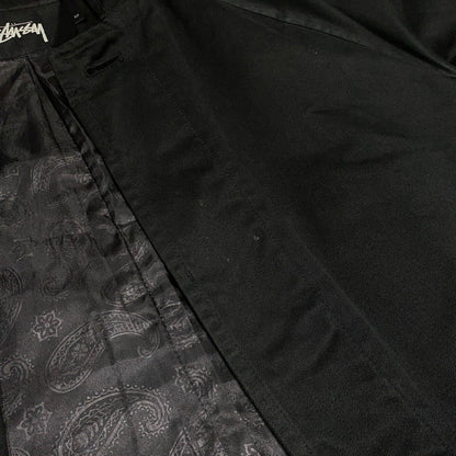 【中古品】【メンズ】 STUSSY ステューシー BALMACAAN COAT ステンカラーコート アウター ジャケット 142-260927-ko-10-teih サイズ：M カラー：ブラック 万代Net店