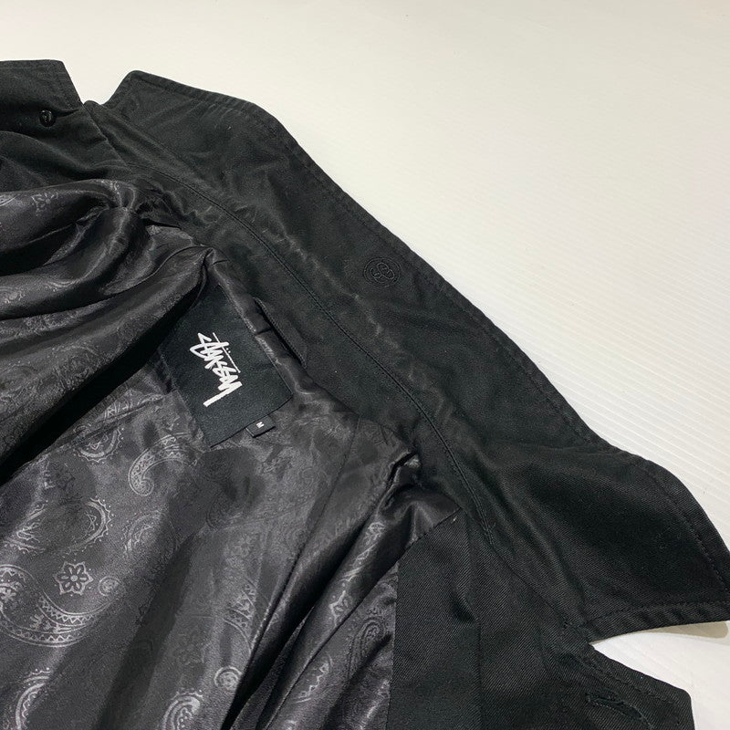 【中古品】【メンズ】 STUSSY ステューシー BALMACAAN COAT ステンカラーコート アウター ジャケット 142-260927-ko-10-teih サイズ：M カラー：ブラック 万代Net店