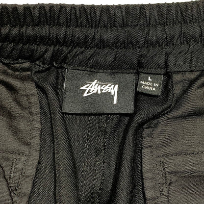 【中古品】【メンズ】 STUSSY ステューシー EASY PANTS イージーパンツ ボトムス ポリエステル レーヨン 153-260927-ko-24-teih サイズ：L カラー：ブラック 万代Net店