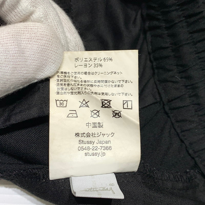 【中古品】【メンズ】 STUSSY ステューシー EASY PANTS イージーパンツ ボトムス ポリエステル レーヨン 153-260927-ko-24-teih サイズ：L カラー：ブラック 万代Net店