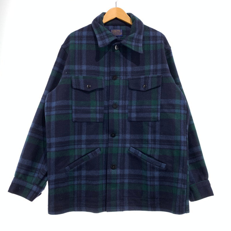 【中古品】【メンズ】 PENDLETON ペンドルトン WOOL CHECK SHIRT JACKET ウールチェック シャツ ジャケット アウター ネルシャツ 145-260927-ko-16-teih サイズ：L カラー：チェック 万代Net店