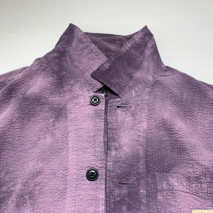 【中古品】【メンズ】 STUSSY ステューシー ODYED SEERSUCKER CHORE JACKET オーダイド シアサッカー チョア ジャケット ライトアウター 142-260927-ko-06-teih サイズ：L カラー：パープル 万代Net店