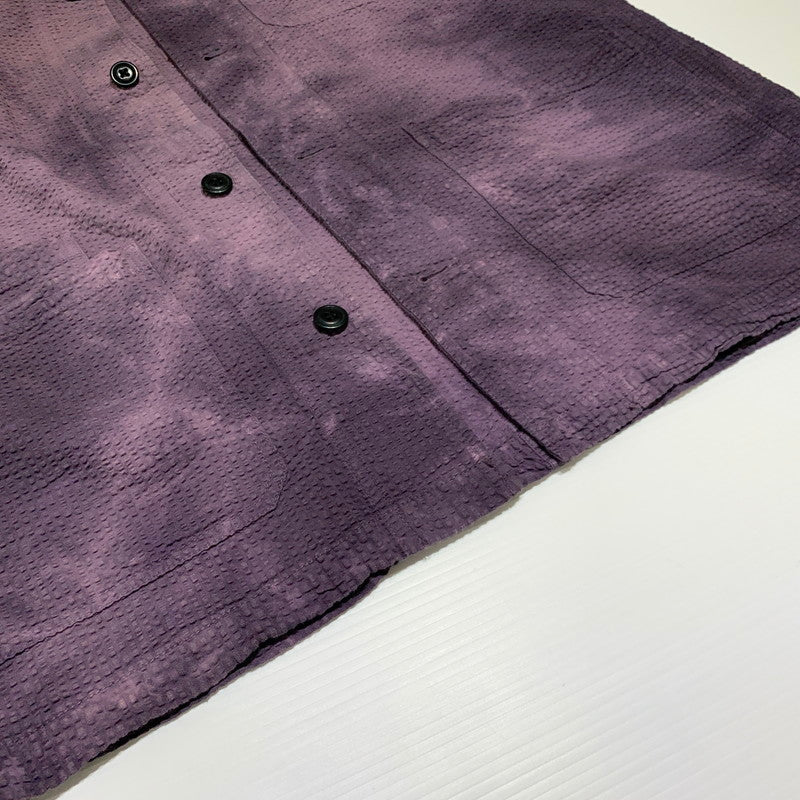 【中古品】【メンズ】 STUSSY ステューシー ODYED SEERSUCKER CHORE JACKET オーダイド シアサッカー チョア ジャケット ライトアウター 142-260927-ko-06-teih サイズ：L カラー：パープル 万代Net店