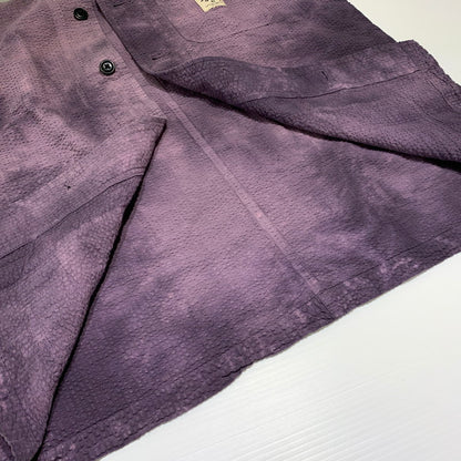 【中古品】【メンズ】 STUSSY ステューシー ODYED SEERSUCKER CHORE JACKET オーダイド シアサッカー チョア ジャケット ライトアウター 142-260927-ko-06-teih サイズ：L カラー：パープル 万代Net店