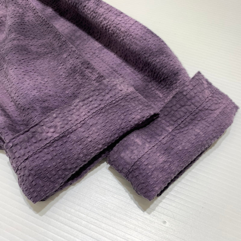 【中古品】【メンズ】 STUSSY ステューシー ODYED SEERSUCKER CHORE JACKET オーダイド シアサッカー チョア ジャケット ライトアウター 142-260927-ko-06-teih サイズ：L カラー：パープル 万代Net店