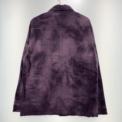 【中古品】【メンズ】 STUSSY ステューシー ODYED SEERSUCKER CHORE JACKET オーダイド シアサッカー チョア ジャケット ライトアウター 142-260927-ko-06-teih サイズ：L カラー：パープル 万代Net店