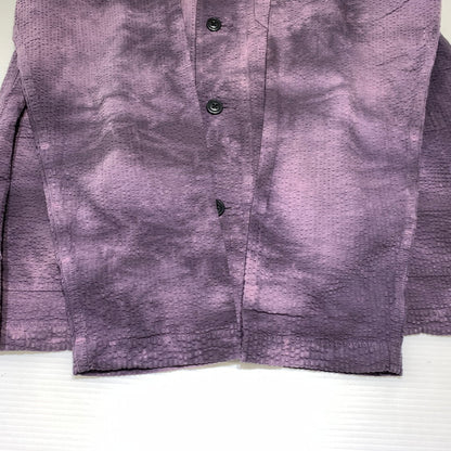 【中古品】【メンズ】 STUSSY ステューシー ODYED SEERSUCKER CHORE JACKET オーダイド シアサッカー チョア ジャケット ライトアウター 142-260927-ko-06-teih サイズ：L カラー：パープル 万代Net店