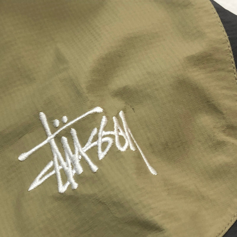 【中古品】【メンズ】 STUSSY ステューシー 115550 TAPED SEAM RAIN SHELL JACKET テープド シーム レイン シェル ジャケット アウター 142-260925-sa-05-teih サイズ：L カラー：カーキ 万代Net店
