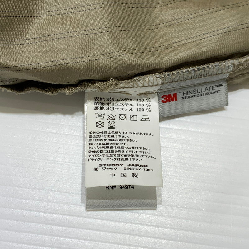 【中古品】【メンズ】 STUSSY ステューシー QUILTED JACKET 1110139 キルティング ジャケット ライトアウター 142-260927-ko-11-teih サイズ：M カラー：ベージュ系 万代Net店