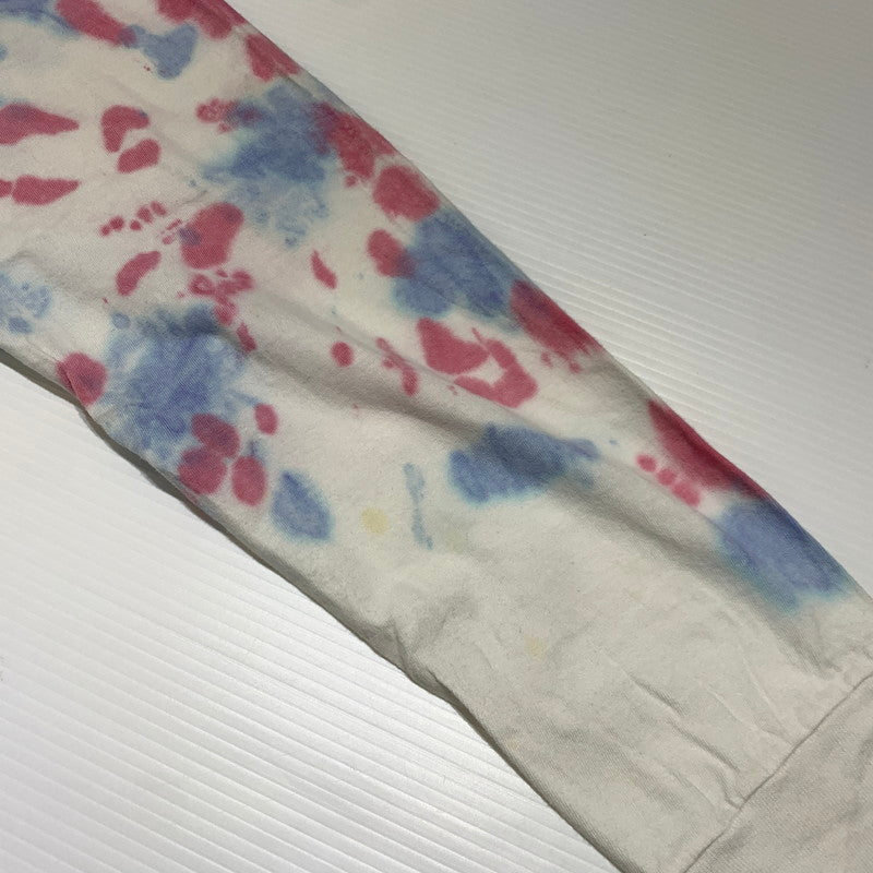 【現状渡し品】【メンズ】 STUSSY ステューシー HARVEST RAIN TD L/S TEE ハーヴェストレイン タイダイ ロングスリーブ Tシャツ 長袖 トップス 142-260927-ko-03-teih サイズ：L カラー：ホワイト 万代Net店