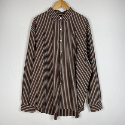 【中古品】【メンズ】 KANEMASA PHIL. カネマサフィル × ＋81 プラスエイティワン 別注コラボ STRIPE ROYAL OX DRESS KNIT SHIRT 別注ストライプ ロイヤル オックス ドレスニット シャツ トップス 140-260928-ss-04-teih サイズ：L カラー：ストライプ 万代Net店