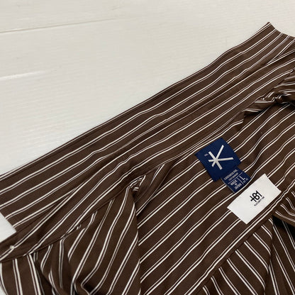【中古品】【メンズ】 KANEMASA PHIL. カネマサフィル × ＋81 プラスエイティワン 別注コラボ STRIPE ROYAL OX DRESS KNIT SHIRT 別注ストライプ ロイヤル オックス ドレスニット シャツ トップス 140-260928-ss-04-teih サイズ：L カラー：ストライプ 万代Net店