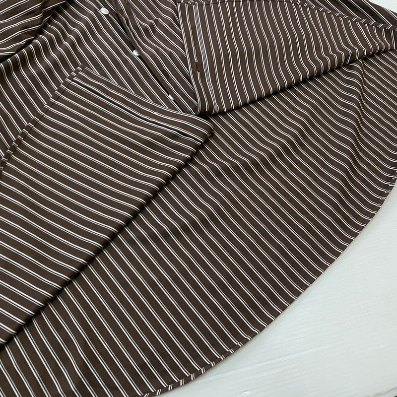 【中古品】【メンズ】 KANEMASA PHIL. カネマサフィル × ＋81 プラスエイティワン 別注コラボ STRIPE ROYAL OX DRESS KNIT SHIRT 別注ストライプ ロイヤル オックス ドレスニット シャツ トップス 140-260928-ss-04-teih サイズ：L カラー：ストライプ 万代Net店