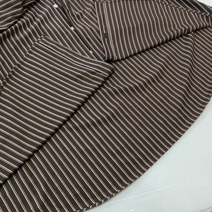 【中古品】【メンズ】 KANEMASA PHIL. カネマサフィル × ＋81 プラスエイティワン 別注コラボ STRIPE ROYAL OX DRESS KNIT SHIRT 別注ストライプ ロイヤル オックス ドレスニット シャツ トップス 140-260928-ss-04-teih サイズ：L カラー：ストライプ 万代Net店