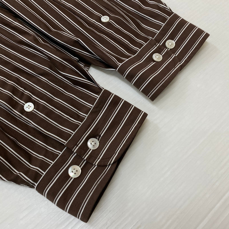 【中古品】【メンズ】 KANEMASA PHIL. カネマサフィル × ＋81 プラスエイティワン 別注コラボ STRIPE ROYAL OX DRESS KNIT SHIRT 別注ストライプ ロイヤル オックス ドレスニット シャツ トップス 140-260928-ss-04-teih サイズ：L カラー：ストライプ 万代Net店
