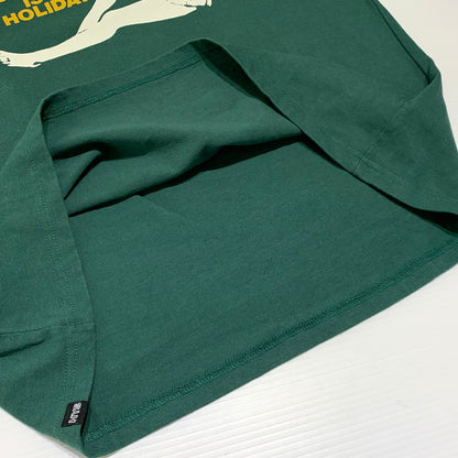 【中古品】【メンズ】 HYSTERIC GLAMOUR ヒステリックグラマー EVERY DAY HOLIDAY T-SHIRT 02261CT10 エブリデイ ホリデイ Tシャツ 半袖 トップス 140-260927-ko-04-teih サイズ：L カラー：グリーン 万代Net店