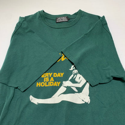 【中古品】【メンズ】 HYSTERIC GLAMOUR ヒステリックグラマー EVERY DAY HOLIDAY T-SHIRT 02261CT10 エブリデイ ホリデイ Tシャツ 半袖 トップス 140-260927-ko-04-teih サイズ：L カラー：グリーン 万代Net店