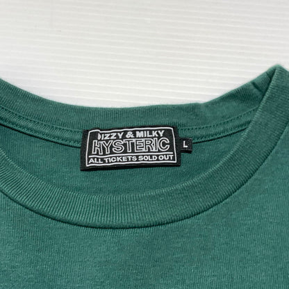【中古品】【メンズ】 HYSTERIC GLAMOUR ヒステリックグラマー EVERY DAY HOLIDAY T-SHIRT 02261CT10 エブリデイ ホリデイ Tシャツ 半袖 トップス 140-260927-ko-04-teih サイズ：L カラー：グリーン 万代Net店