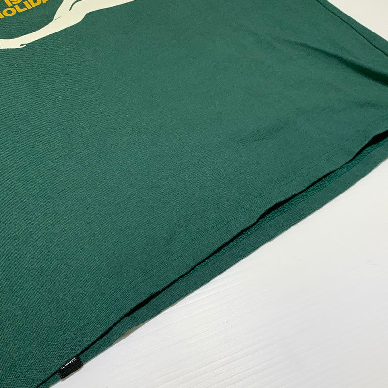 【中古品】【メンズ】 HYSTERIC GLAMOUR ヒステリックグラマー EVERY DAY HOLIDAY T-SHIRT 02261CT10 エブリデイ ホリデイ Tシャツ 半袖 トップス 140-260927-ko-04-teih サイズ：L カラー：グリーン 万代Net店