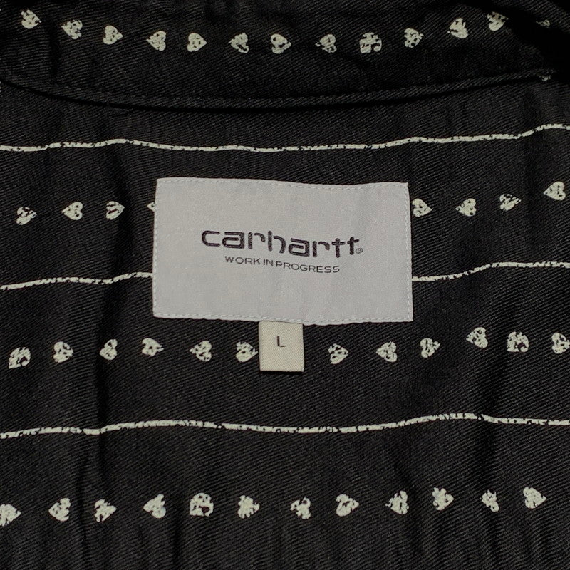 【中古品】【メンズ】 Carhartt WIP カーハートワークインプログレス S/S DREWE SHIRT I034537 ショートスリーブ ドリュー シャツ 半袖 トップス ボタンダウン 145-260927-ko-05-teih サイズ：L カラー：ブラックストライプ 万代Net店