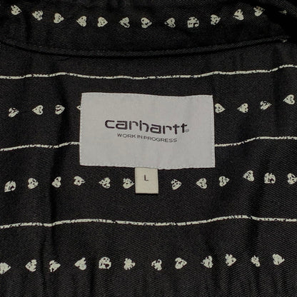 【中古品】【メンズ】 Carhartt WIP カーハートワークインプログレス S/S DREWE SHIRT I034537 ショートスリーブ ドリュー シャツ 半袖 トップス ボタンダウン 145-260927-ko-05-teih サイズ：L カラー：ブラックストライプ 万代Net店