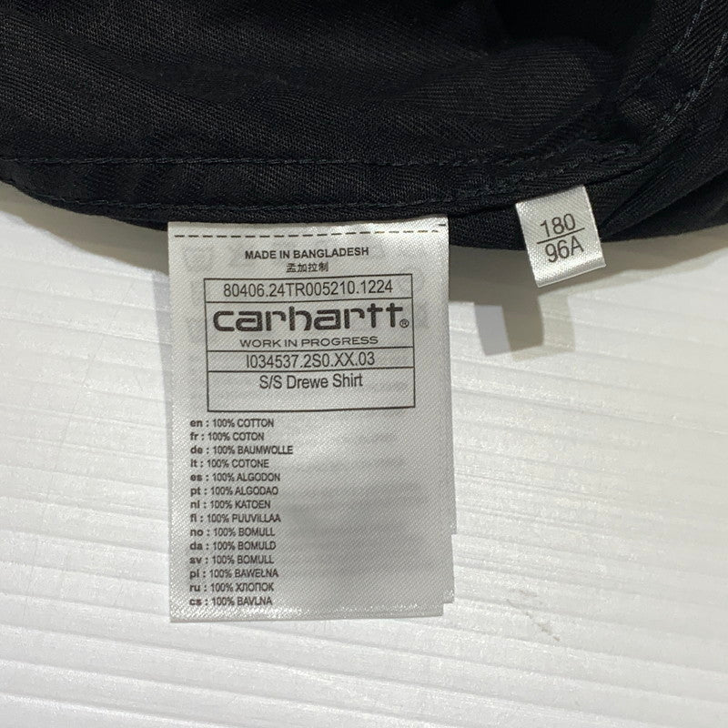 【中古品】【メンズ】 Carhartt WIP カーハートワークインプログレス S/S DREWE SHIRT I034537 ショートスリーブ ドリュー シャツ 半袖 トップス ボタンダウン 145-260927-ko-05-teih サイズ：L カラー：ブラックストライプ 万代Net店