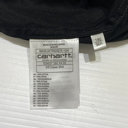 【中古品】【メンズ】 Carhartt WIP カーハートワークインプログレス S/S DREWE SHIRT I034537 ショートスリーブ ドリュー シャツ 半袖 トップス ボタンダウン 145-260927-ko-05-teih サイズ：L カラー：ブラックストライプ 万代Net店