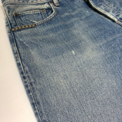 【中古品】【メンズ】 HYSTERIC GLAMOUR ヒステリックグラマー STRAIGHT DENIM PANTS 02253AP64 ストレート デニムパンツ ボトムス ジーンズ 151-260927-ko-29-teih サイズ：34 カラー：インディゴ 万代Net店