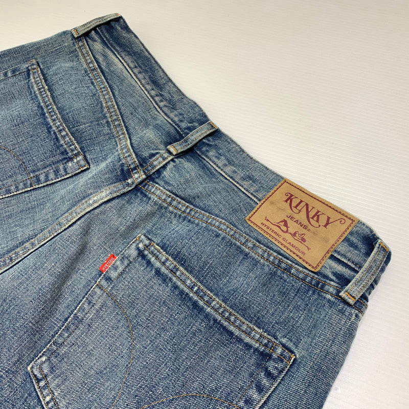 【中古品】【メンズ】 HYSTERIC GLAMOUR ヒステリックグラマー STRAIGHT DENIM PANTS 02253AP64 ストレート デニムパンツ ボトムス ジーンズ 151-260927-ko-29-teih サイズ：34 カラー：インディゴ 万代Net店