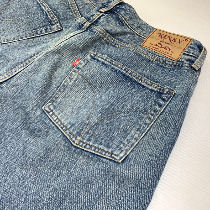 【中古品】【メンズ】 HYSTERIC GLAMOUR ヒステリックグラマー STRAIGHT DENIM PANTS 02253AP64 ストレート デニムパンツ ボトムス ジーンズ 151-260927-ko-29-teih サイズ：34 カラー：インディゴ 万代Net店